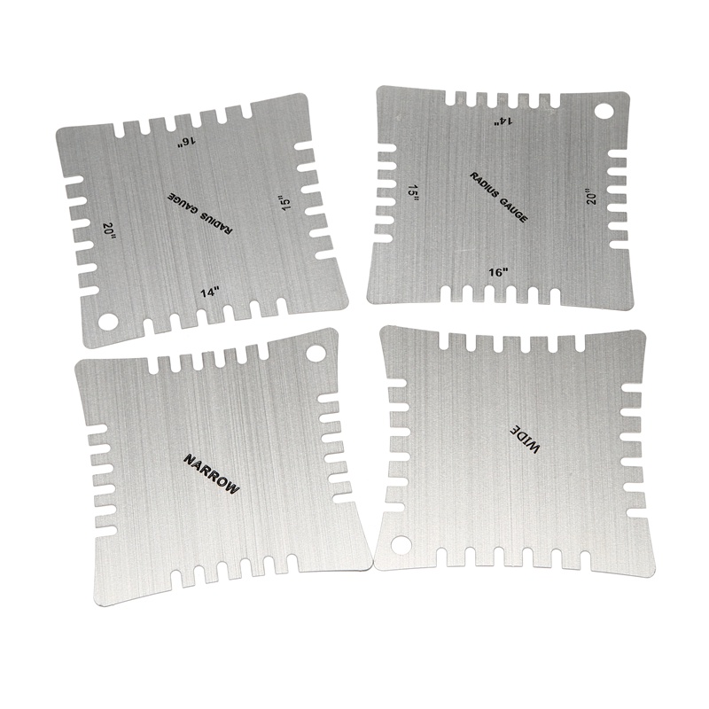 4 Pcs Alat Pengukur Radius Untuk Fingerboard Gitar