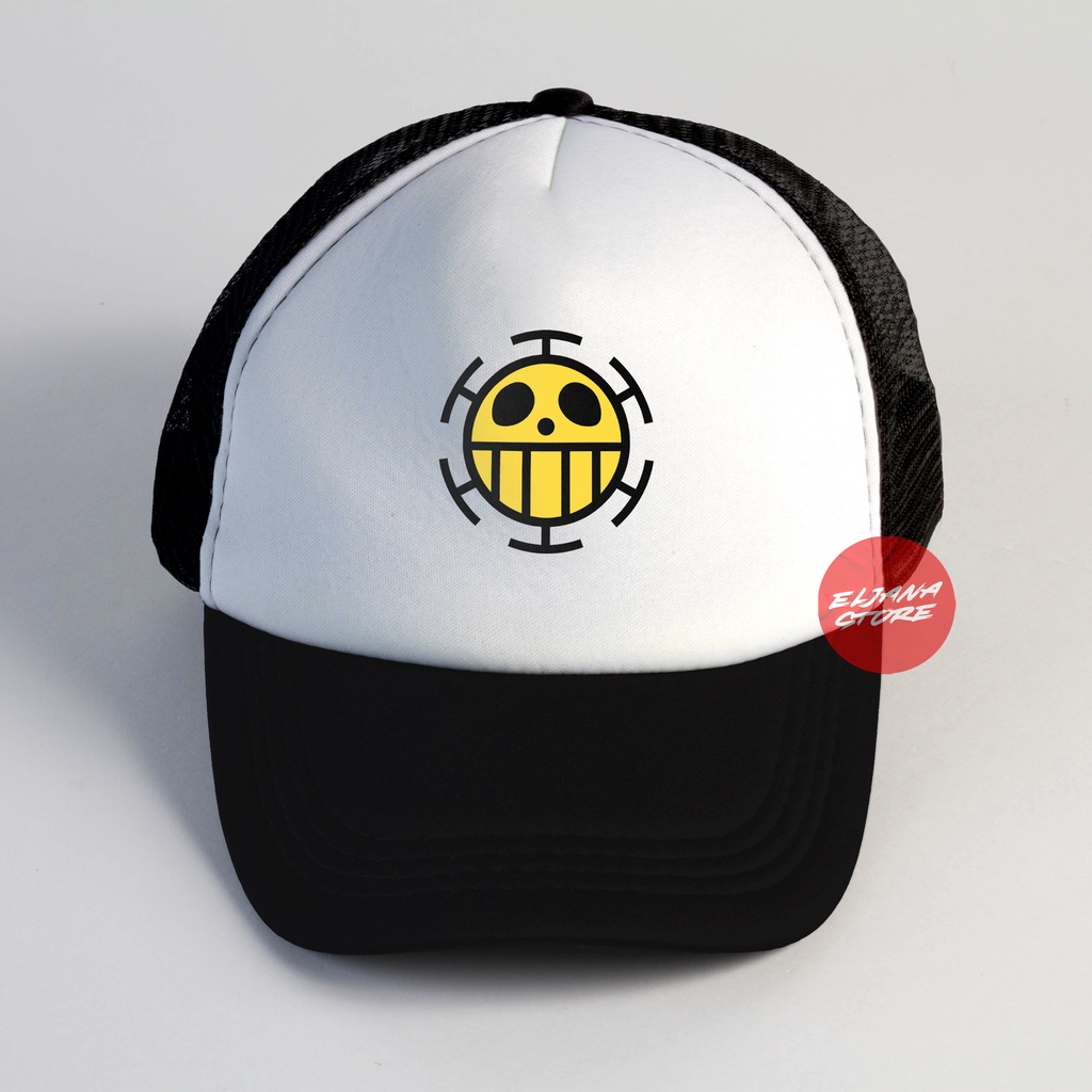 Trafalgar Law / Topi One Piece / Supernova / Topi Baseball / Topi Distro / Topi Baseball / Topi Jaring Distro / Topi Premium / Topi Sablon / Elcustom