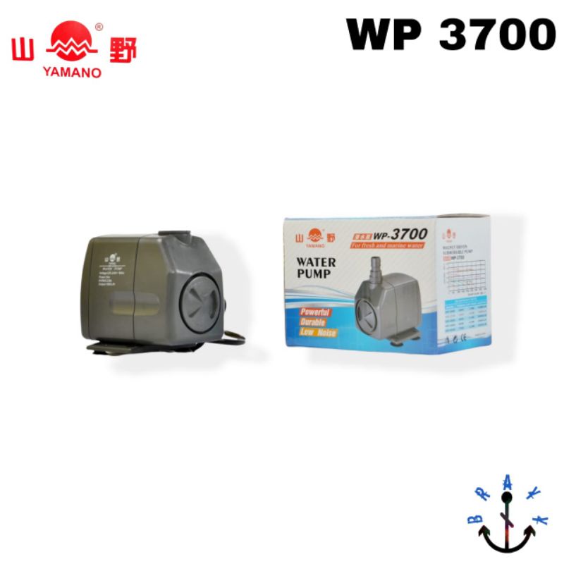 Pompa Kolam Ikan Koi 2 Meter - Mesin Air Terjun Celup Low Watt Submersible Aquarium Water Pump Yamano WP 3700