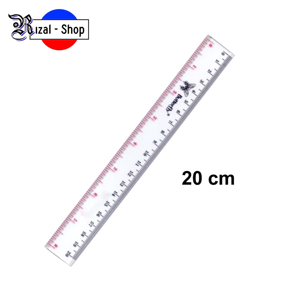 

Penggaris Plastik Mika 20 cm Butterfly