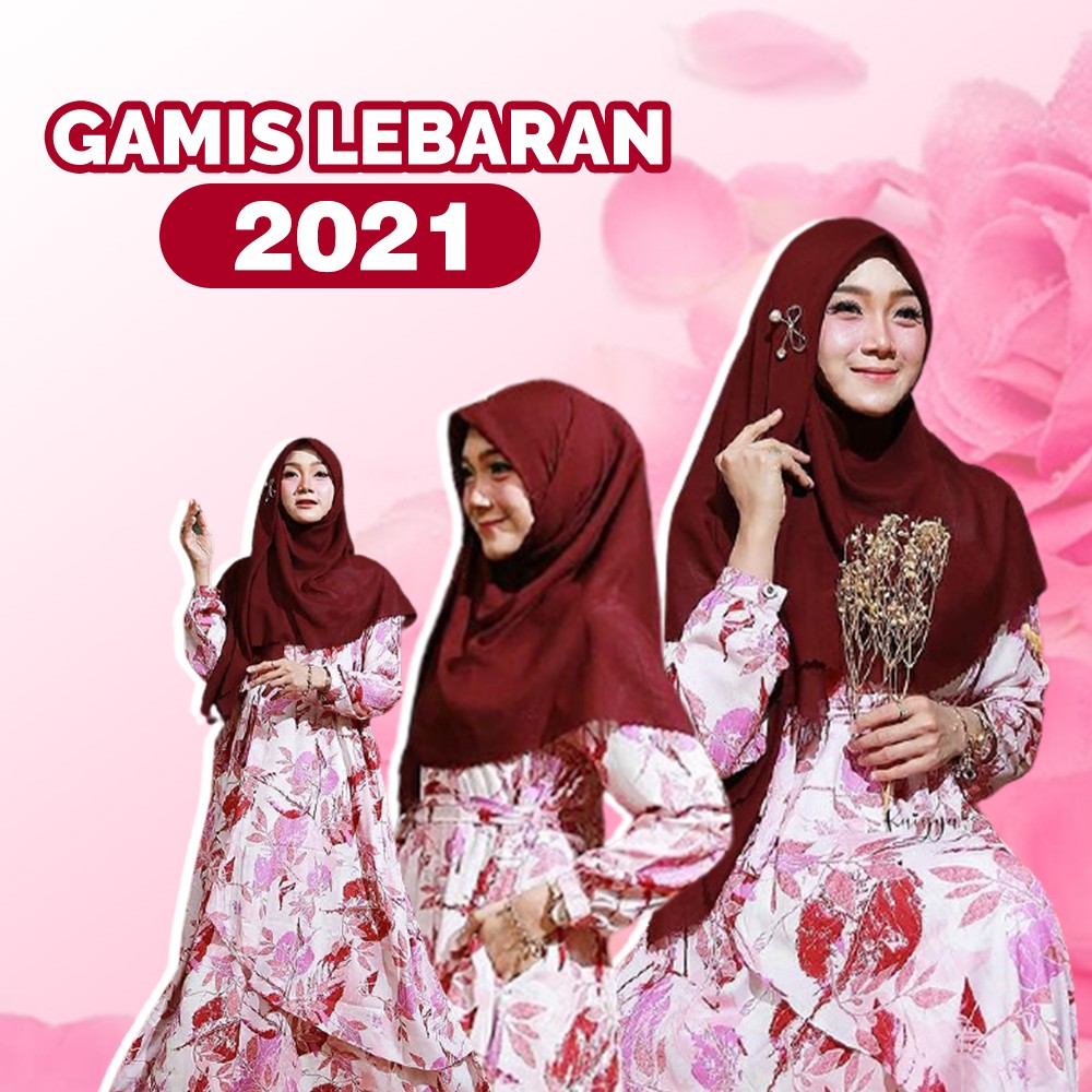 Baju Gamis Lebaran 2021 Gamis Lebaran Simple Model Baju Lebaran Wanita