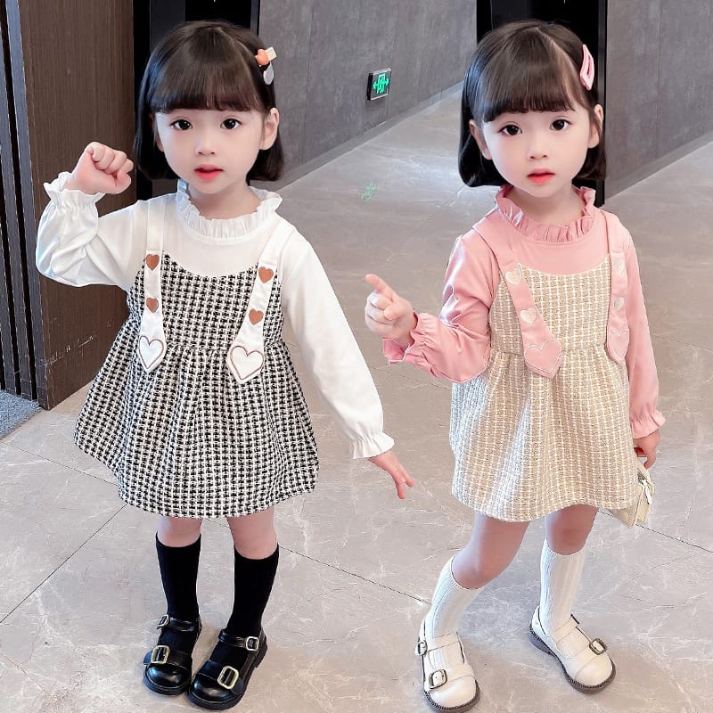 Bayi - 2 TAHUN | Bae Cha Dress Korean Style - Dress Korea Style kualitas Import Anak Perempuan Dres Pesta Fashion Gaun Baby