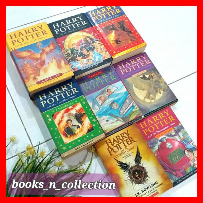 Jual novel original harry potter 1 8 set bahasa inggris bloomsburry