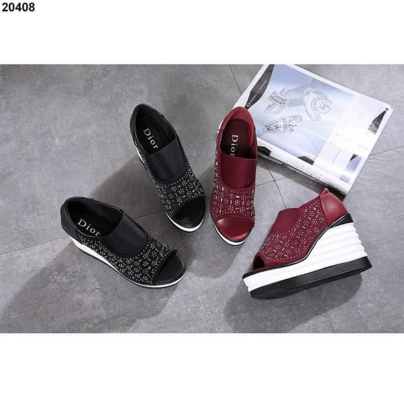 20408 sepatu dior heels