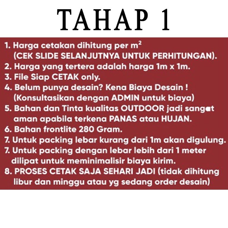 Cetak Banner baliho / Spanduk 300gr  kilat