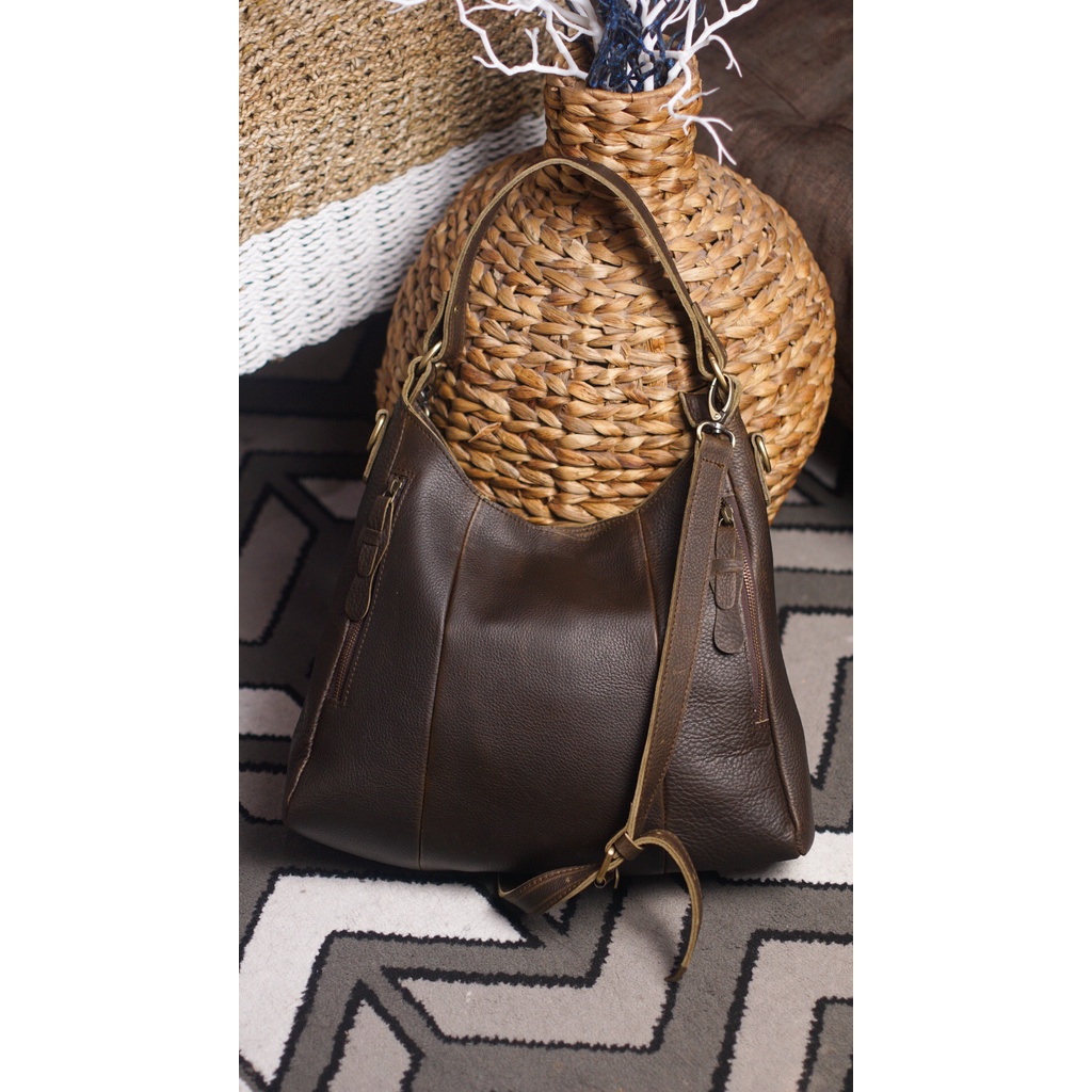 RFL GENUINELEATHER - TAS WANITA KULIT ASLI - HOBO KULIT ASLI - TAS WANITA KULIT 50