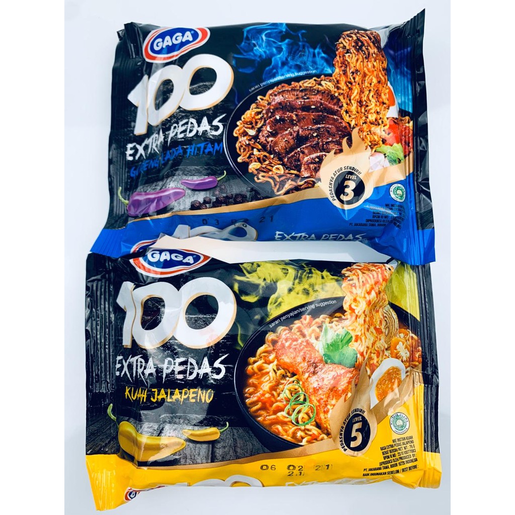 MI GORENG&amp;KUAH * MI INSTAN GAGA 100 * MI GAGA 100 75g