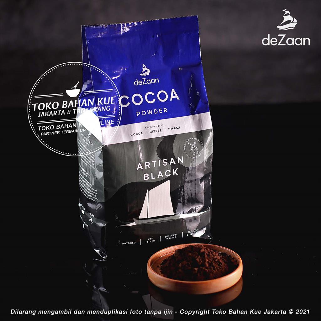 DeZaan - Pure Cocoa Powder Artisan Black 100gr Coklat Bubuk Hitam