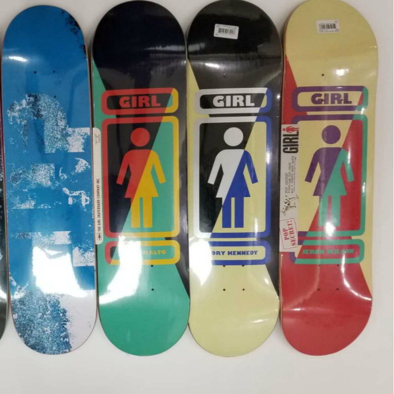 Gadis flip SKATEBOARD DECK 31 * 8laksel Double Goyang 27cm SKATEBOARD Maple Kanada Ditekan Dingin Celup Papan Soket Kaki Dalam