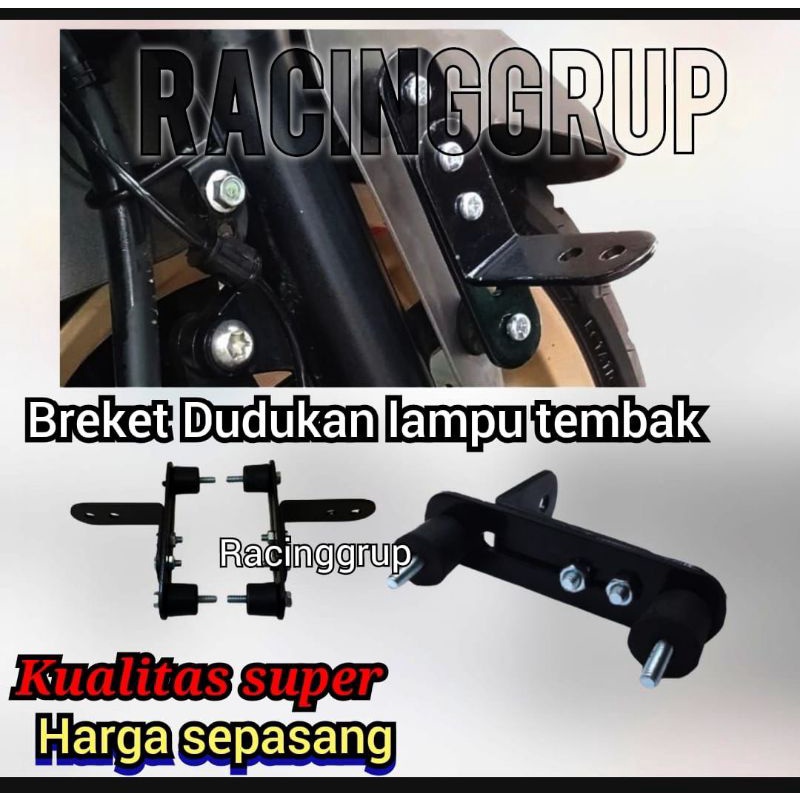 breket lampu tembak spakboard anti goyang nmax xmax nmax aerox lexi bahan besi premium