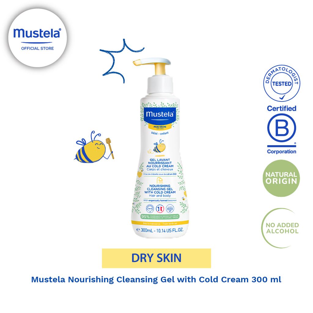 Mustela Nourishing Cleansing Gel with cold cream 300 ml