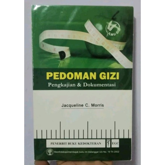 Jual Buku Original Pedoman Gizi Pengkajian Dan Dokumentasi Jacqueline C Morris Shopee