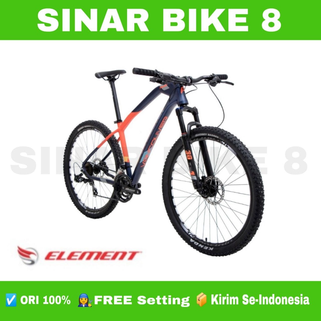 Sepeda Gunung MTB ELEMENT VANCOUVER Y8 Ukuran 27.5 Inch Alloy 24 Speed