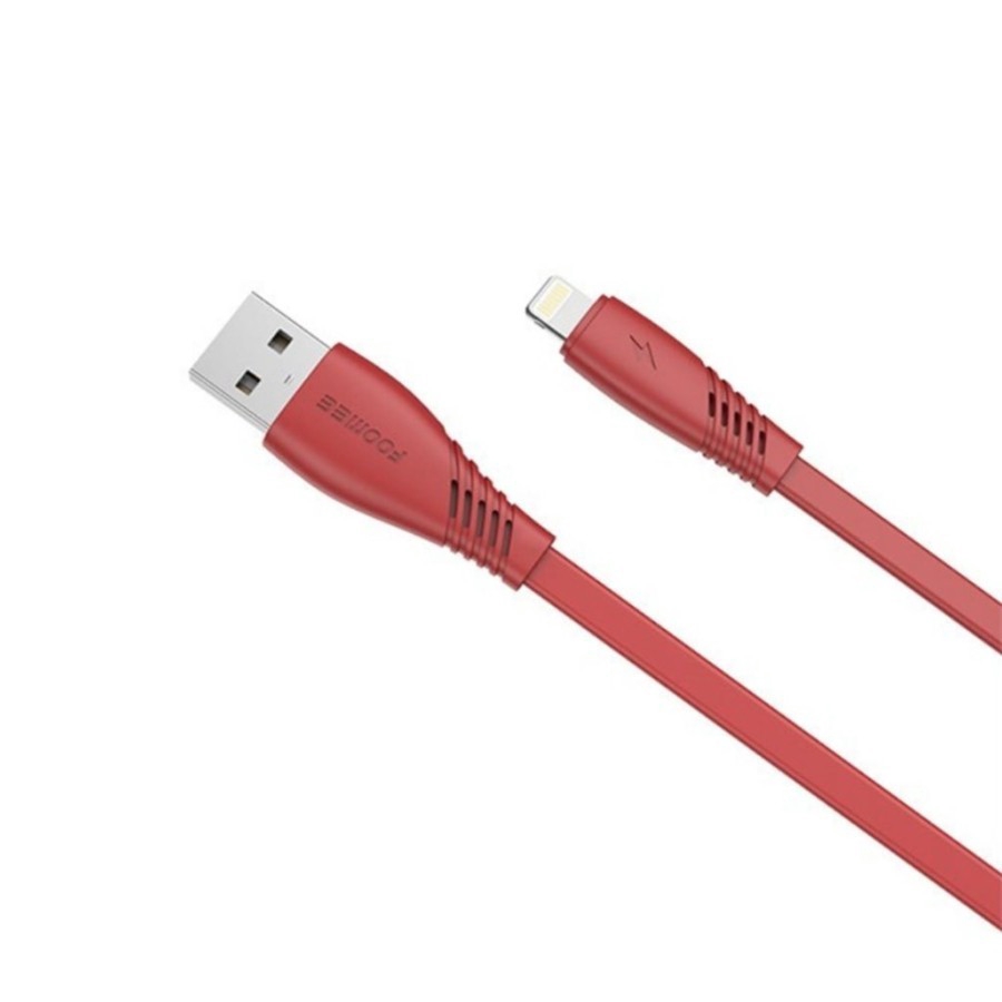 Kabel Data Charger FOOMEE NK13 Lightning 100cm Cable Fast Charge 2.4A