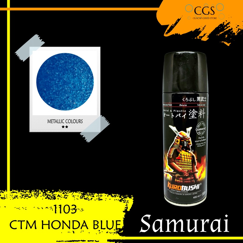 Pilok Samurai CTM HONDA BLUE 1103 - pilok samurai biru metalik - cat samurai biru metalik - samurai 