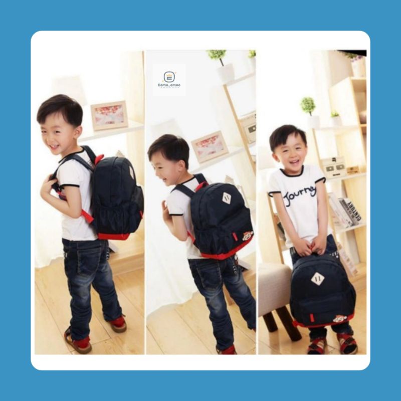 TAS RANSEL MONKEY ANAK SEKOLAH PAUD TK/SD LAKI-LAKI PEREMPUAN MOTIF LUCU KEKINIAN TAS ANAK MURAH EMOEMO