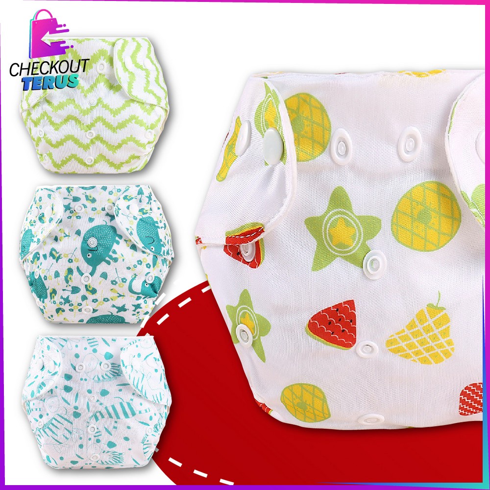 CT P1 Popok Bayi Motif Lucu Popok Bayi Kain Kancing Popok Motif Karakter Cloth Diaper Clodi Popok Bayi Dapat Dicuci