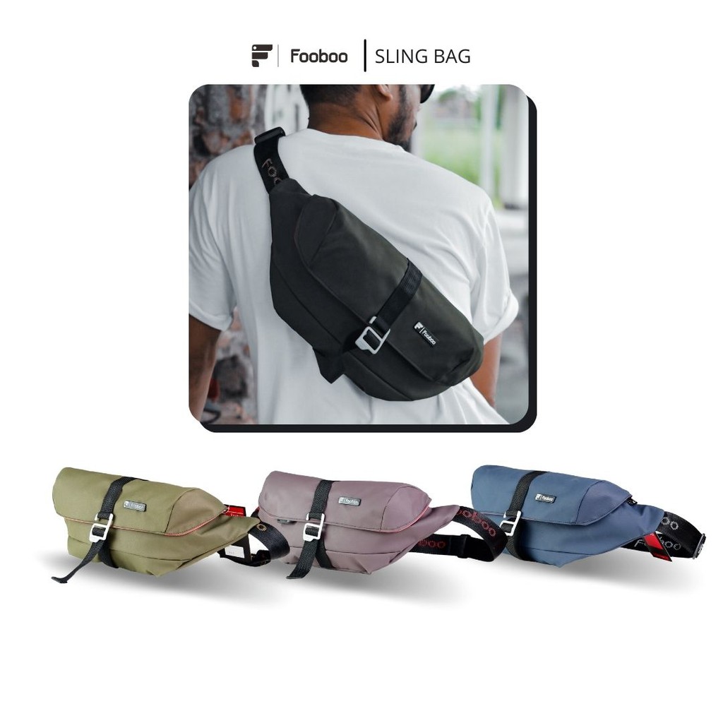 FOOBOO TAS SELEMPANG PRIA SLEMPANG SLING BAG WAISBAG WAISTBAG CEWEK PEREMPUAN PRIA MURAH FOOBOO