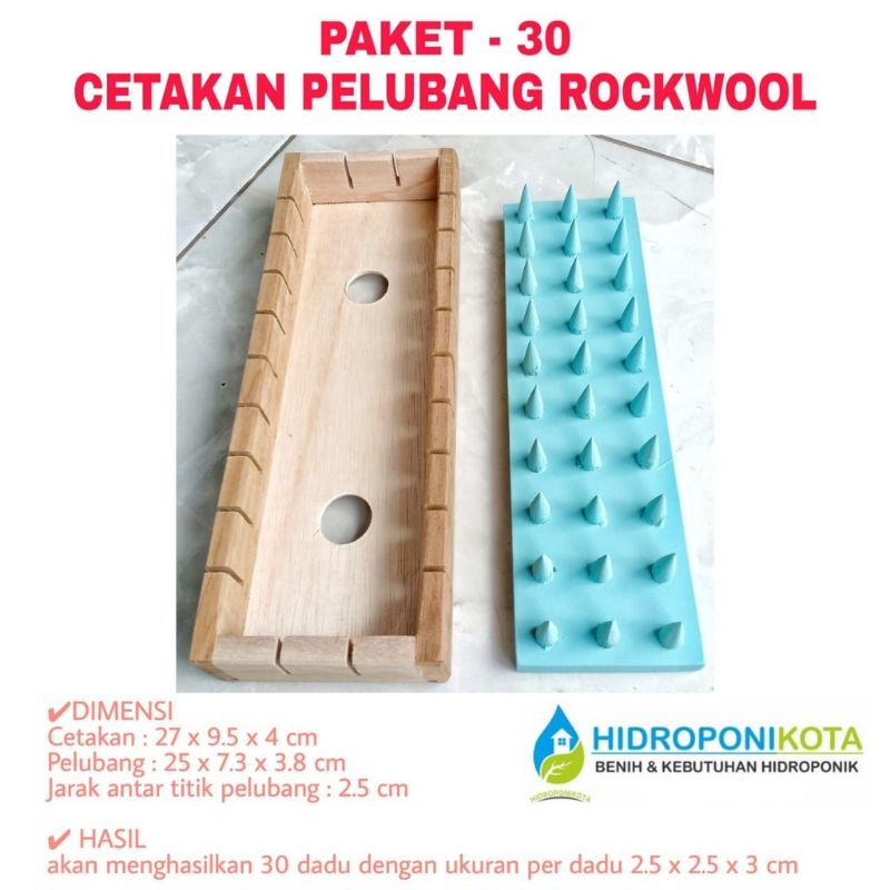 PCP 30 TITIK - paket cetakan pelubang besar rokwol (30 dadu)