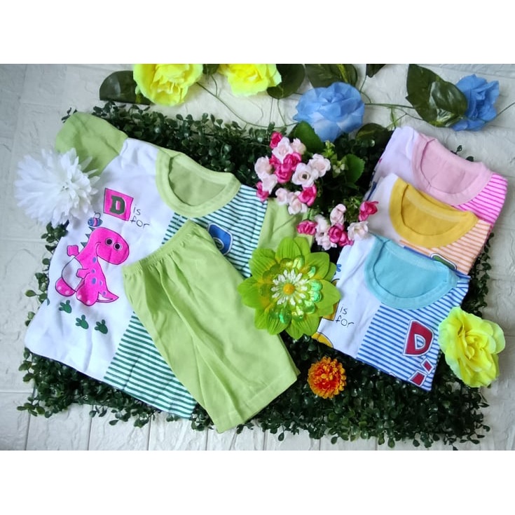 Setelan Baby PDK /0-12Bulan /Murah Berkualitas /Real Picture / Dino