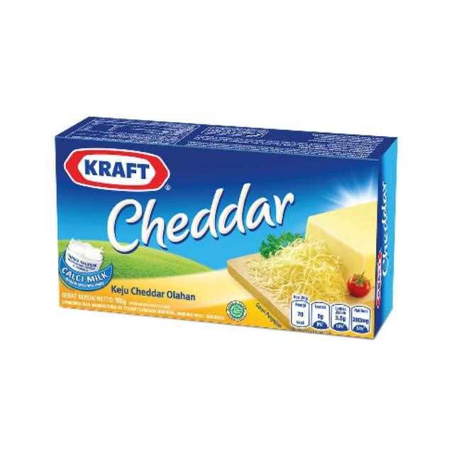 

KRAFT KEJU CHEDDAR OLAHAN BOX 165GR