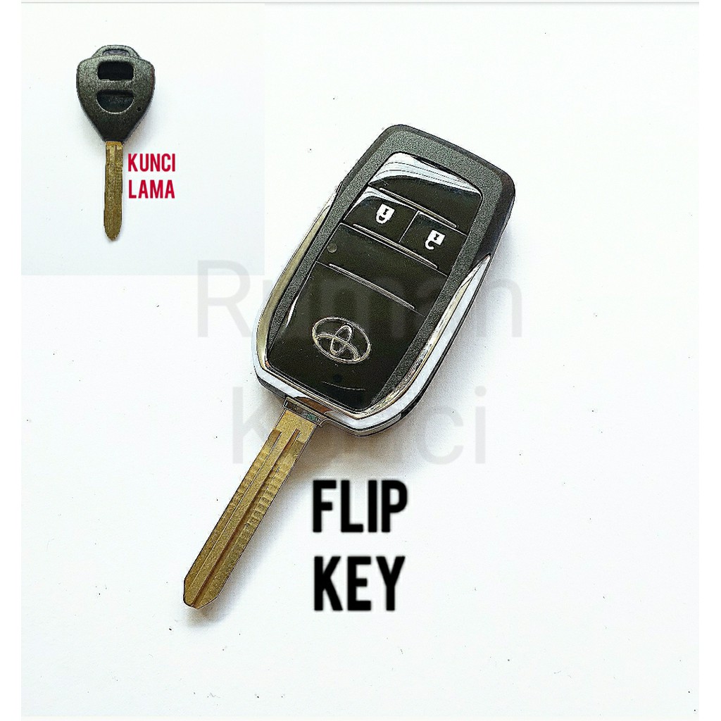 Casing Kunci Lipat Flip Key Toyota Grand New Avanza Xenia 2 Tombol