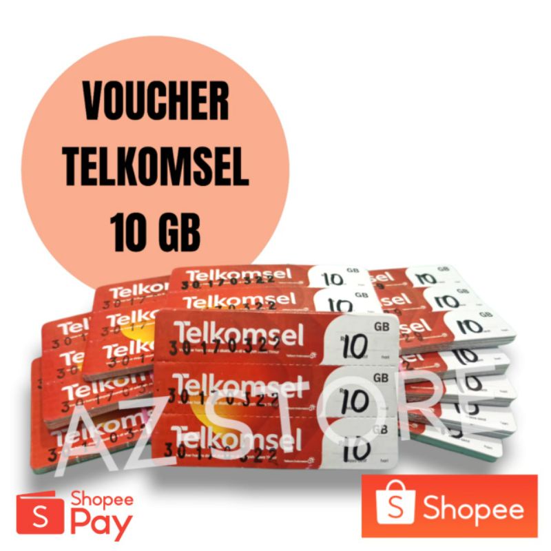 VOUCHER TELKOMSEL 10 GB