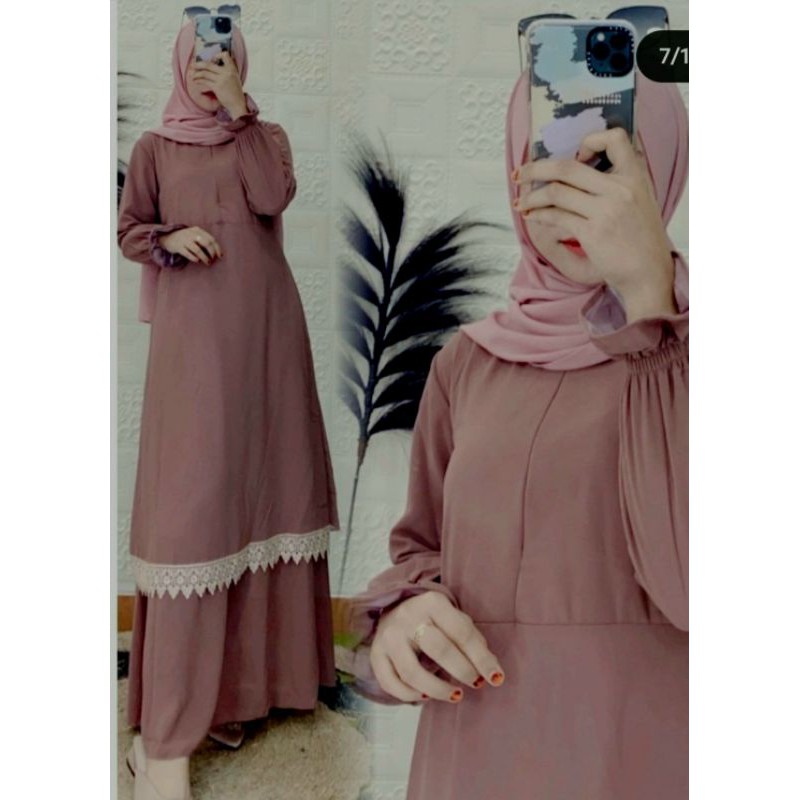 Gamis Malaysia Renda Busui