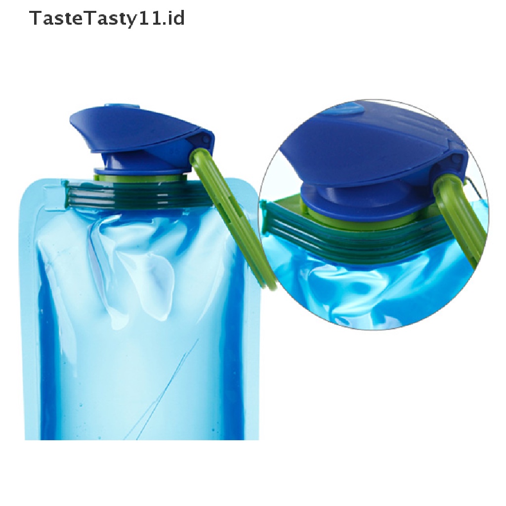 1 Pc TasteTasty Botol Minum Lipat Portable Ultra Ringan Untuk Olahraga Outdoor