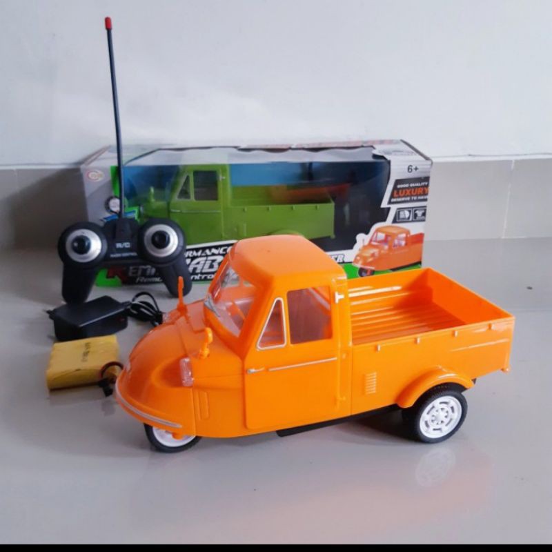 Mainan Bemo Remote Control - Rc Car Mobil Pickup Bajaj Anak Edukatif