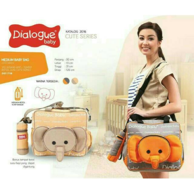 [BISA COD] Tas Bayi Dialogue Gajah Medium