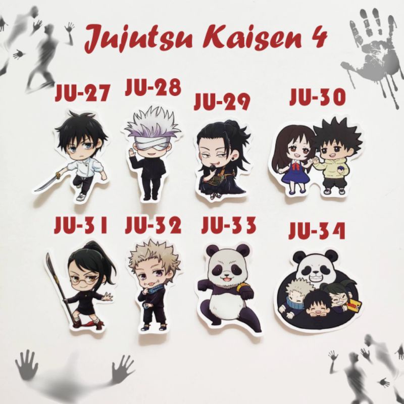 Sticker Anime Jujutsu Kaisen 4 Sorcery Fight JJK 0 Merchandise