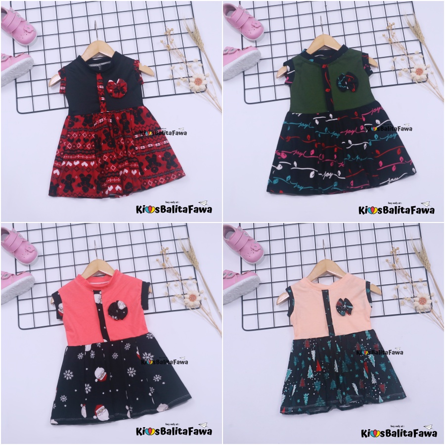 Dress Bilqis uk 2-3 Tahun / Pakaian Harian Yukensi Perempuan Murah Grosir Baju Anak Dres Gaun Pesta