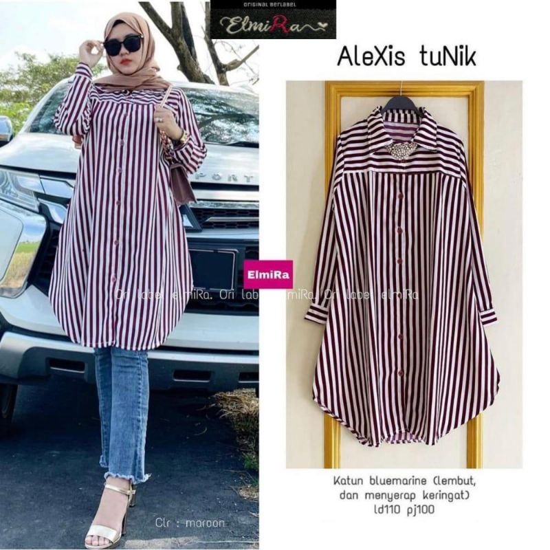 ALEXIS TUNIK BY ELMIRA (TUNIK SALUR) Tunik katun rekomended