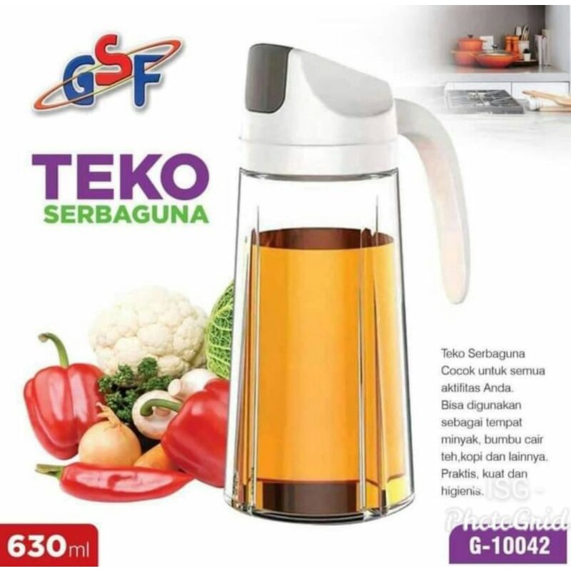

Botol minyak goreng kekinian praktis/perabotan dapur teko wadah tempat penyimpanan air minum kecap/seasoning glass jar kaca murah