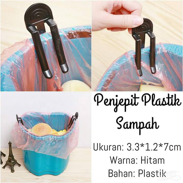 Jepit Plastik Tong Sampah / Penjepit Plastik Tong Sampah / Jepitan Plastik Tempat Sampah Clip Penjepit Plastik Sampah (1 Set Isi 2)