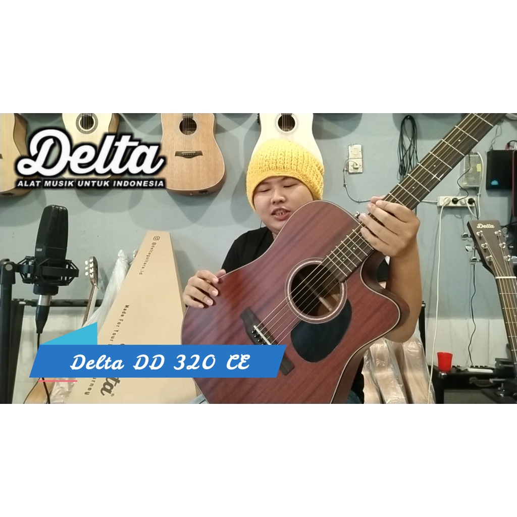gitar Delta dd320ce top solid