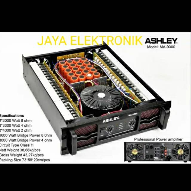 POWER amplifier ashley MA 9000 ORIGINAL
