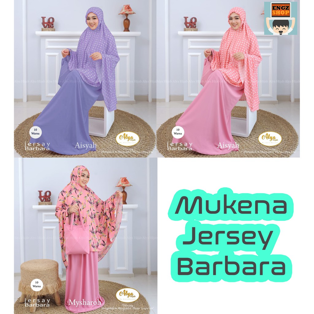 Mukena Jersey Barbara Premium