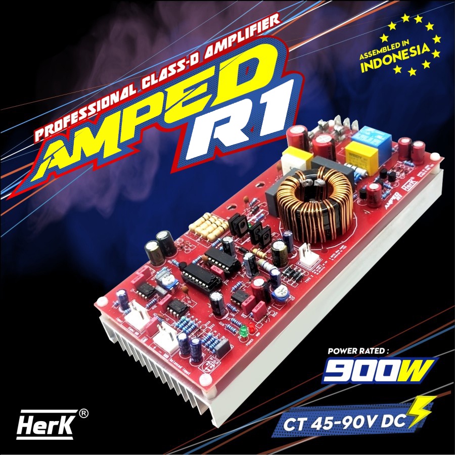 Jual KIT POWER AMPLIFIER AMPLI CLASS D 900 WATT AMPED R1 HERK Shopee
