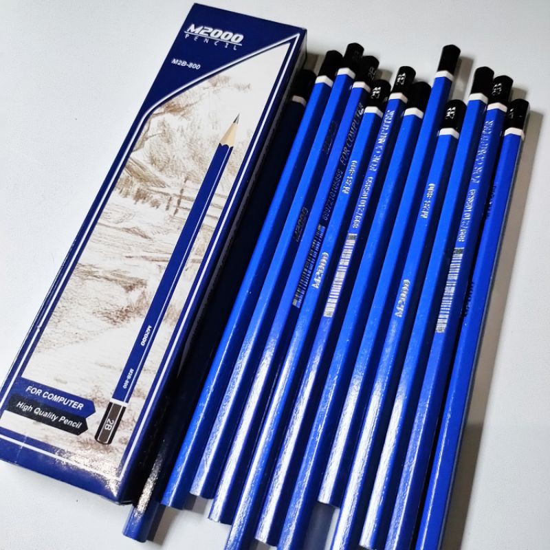 Pensil 2B For Computer High Quality M2000 - BIRU