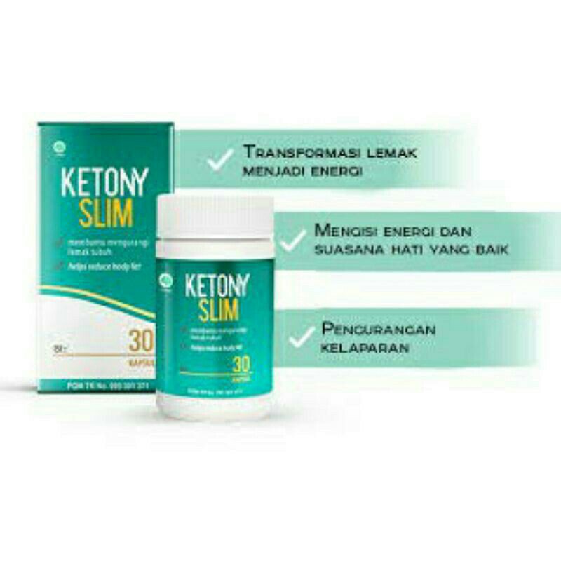 KETONY SLIM OBAT PELANGSING BADAN & DIET DETOXS ALAMI ORIGINAL AMPUH BPOM