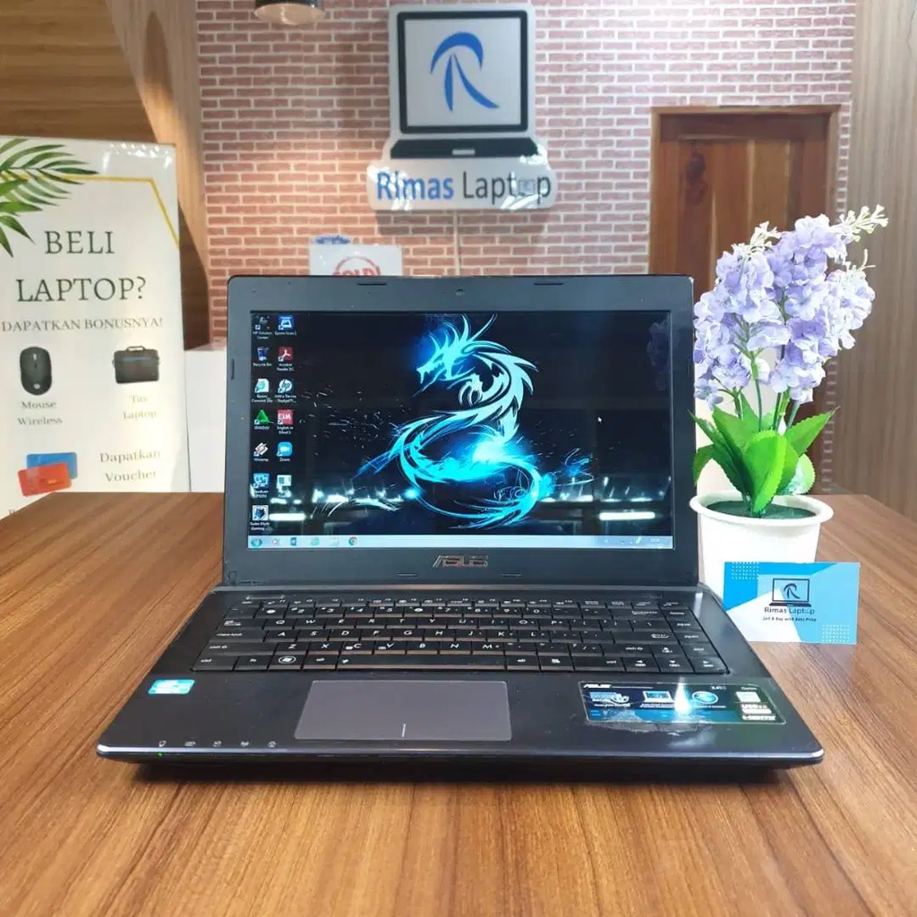 Laptop asus i3 ram 4gb hdd 500gb bekas  second