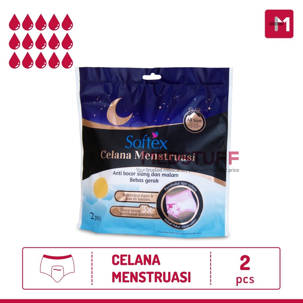 Softex Celana Menstruasi isi 2s Pembalut Wanita Softex Celana Pembalut Softex