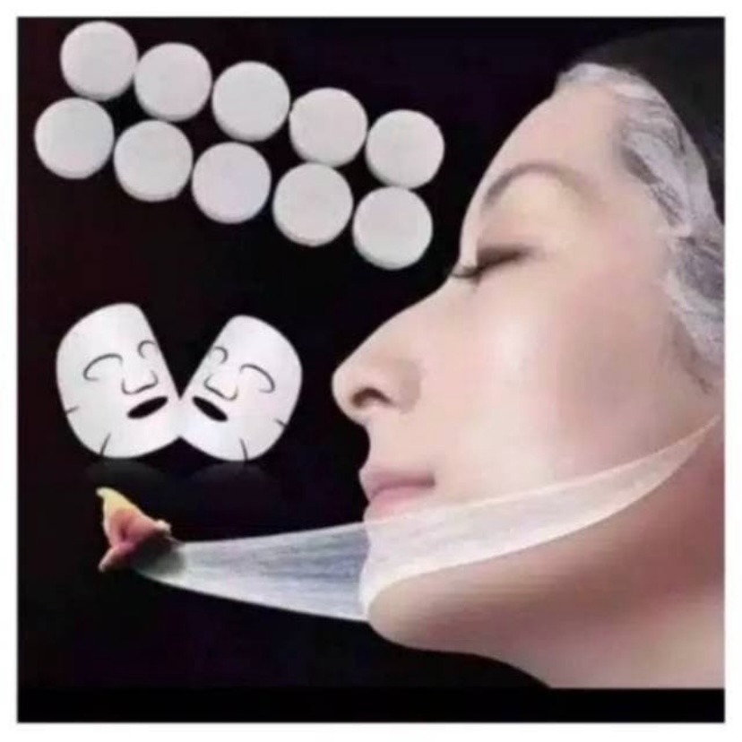 Masker Kertas Compressed Paper Mask Sheet Tablet Mask