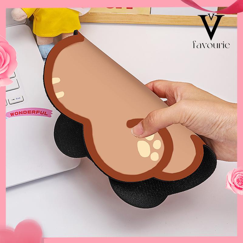 [COD]Kartun beruang mouse pad lucu desktop mouse non-slip pad permainan keyboard pad pelindung-FA