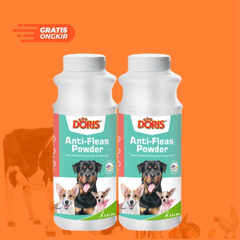 Bedak Doris (Anti Kutu) Anjing Kucing