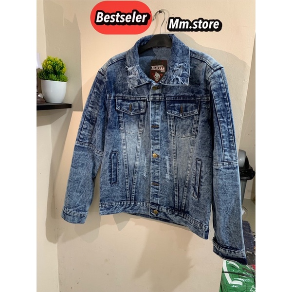 jacket jeans desaign terbaru 2022 / jacket jeans pria hiphop