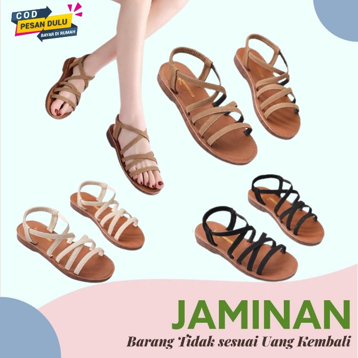 Sendal Teplek Wanita Kekinian Sandal Lebaran Wanita 2022 Sandal Teplek Wanita Terbaru Sandal Wanita 