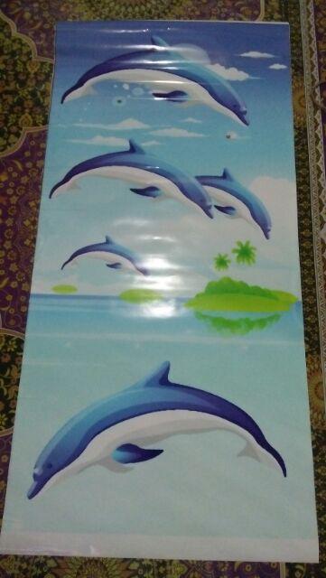 Variasi Sticker Kulkas 1 Pintu 2 Pintu Dolpin